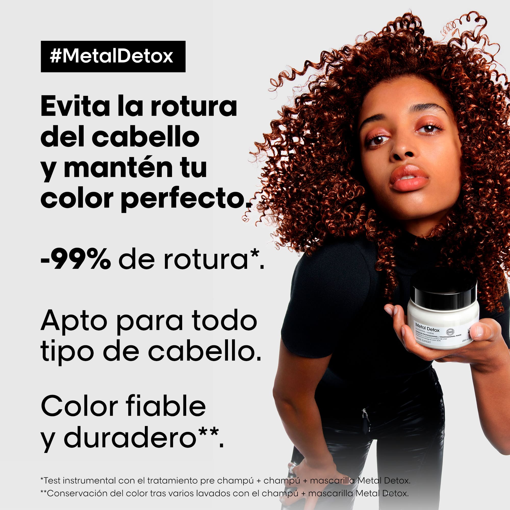 L'Oréal Professionnel Metal Detox Mascarilla – Mascarilla Anti-Metales para Cabello Coloreado y Dañado