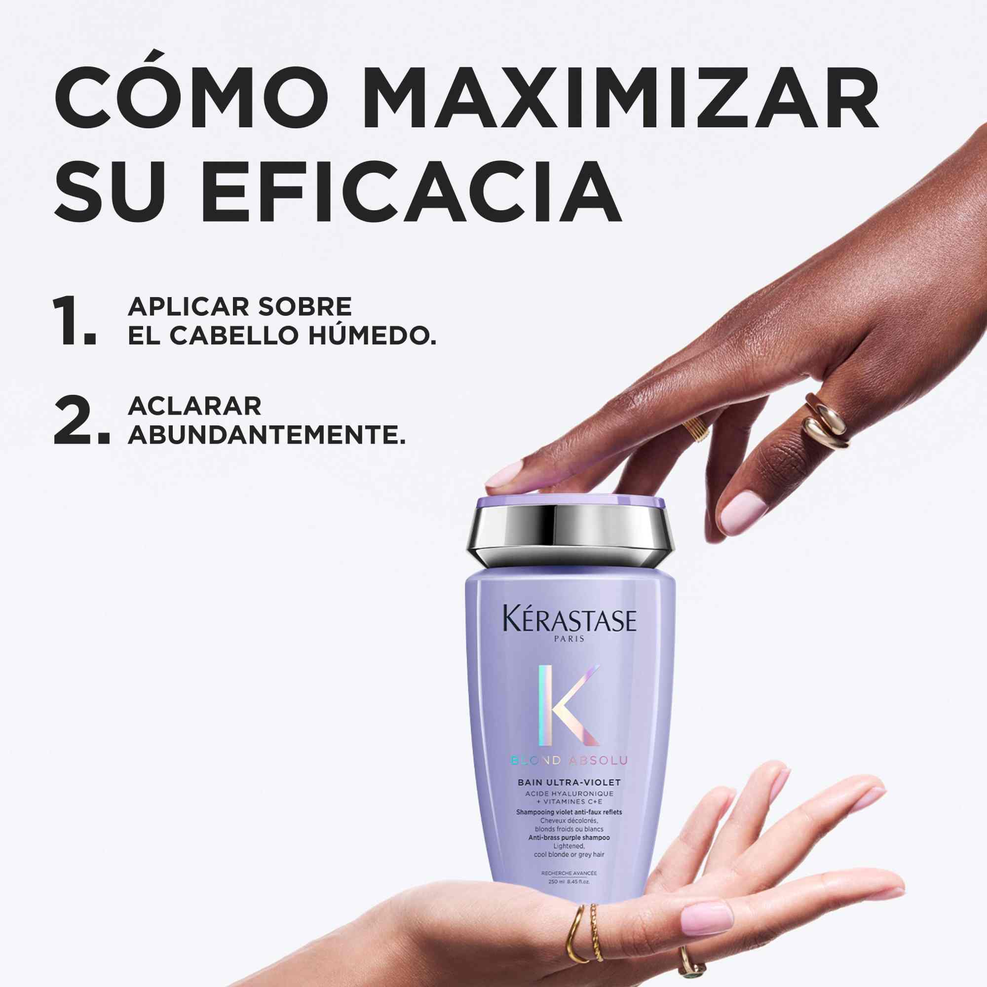 Kérastase Blond Absolu Bain Ultra-Violet – Champú Matizador Anti Amarillos