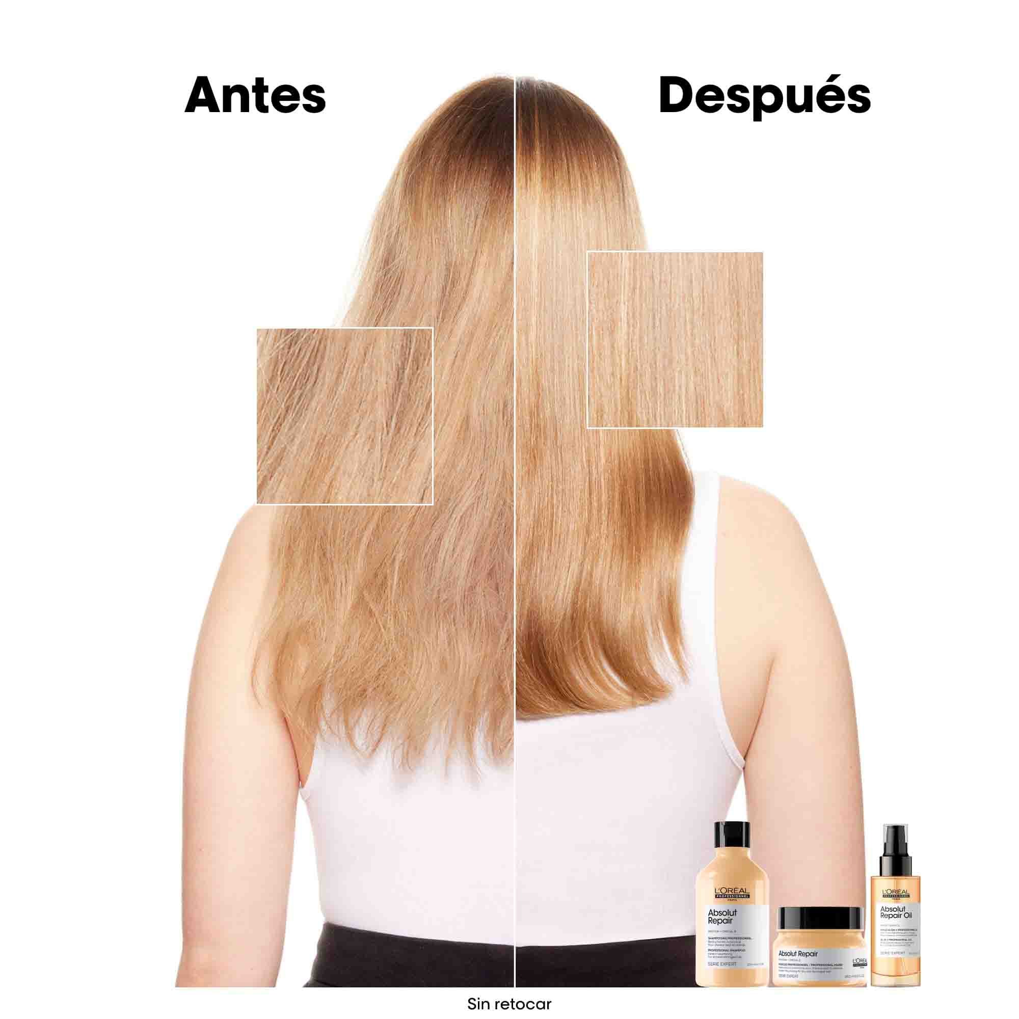 L'Oréal Professionnel Absolut Repair Shampoo – Champú Reparador para Cabello Seco y Dañado