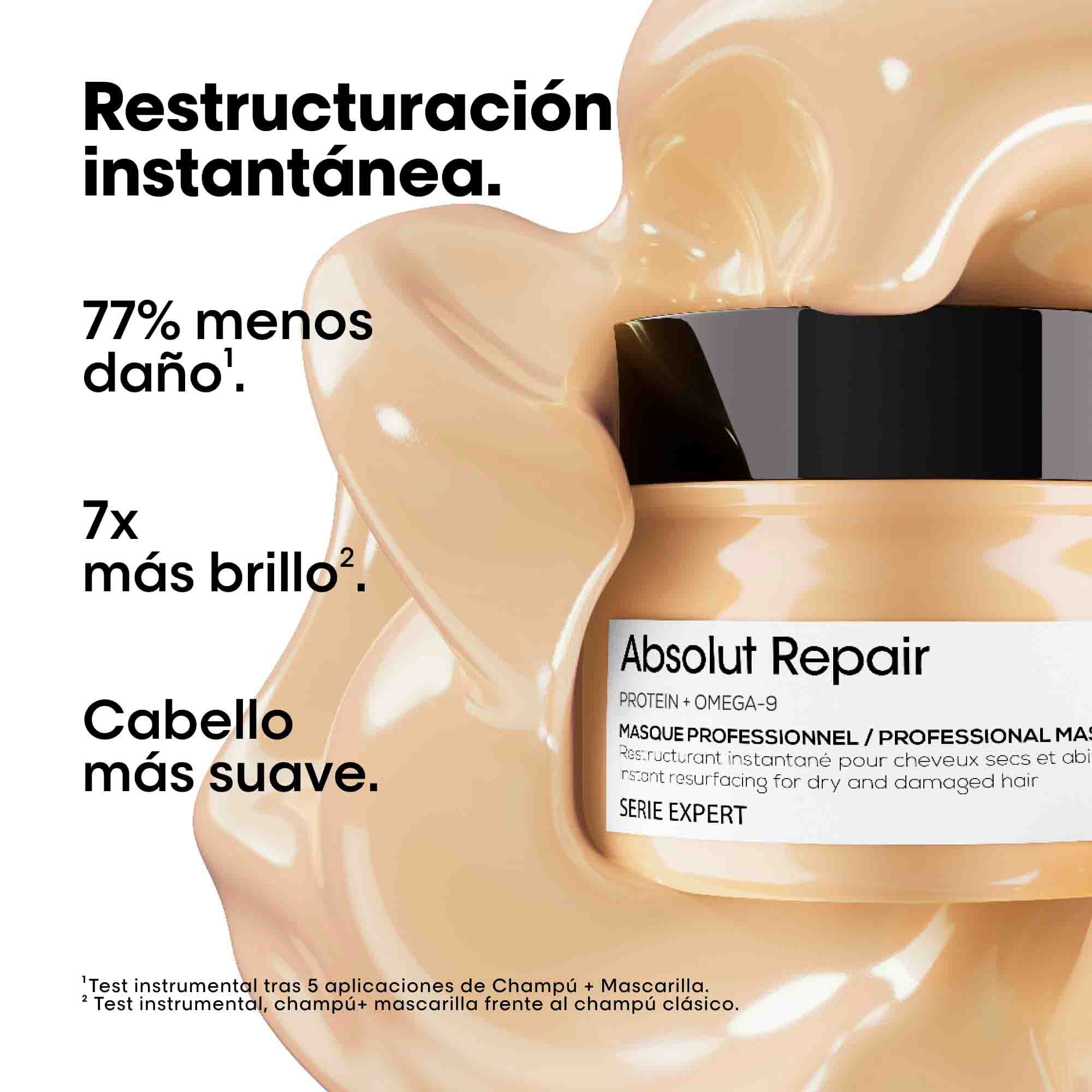 L'Oréal Professionnel Absolut Repair Mask – Mascarilla Reparadora para Cabello Seco y Dañado