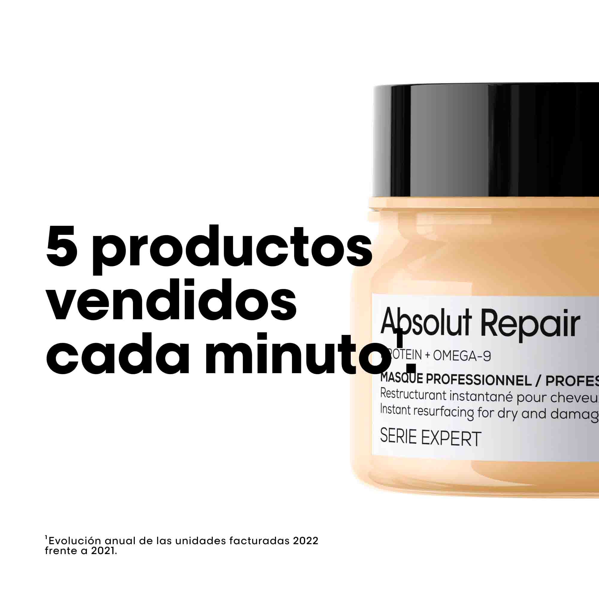 L'Oréal Professionnel Absolut Repair Mask – Mascarilla Reparadora para Cabello Seco y Dañado