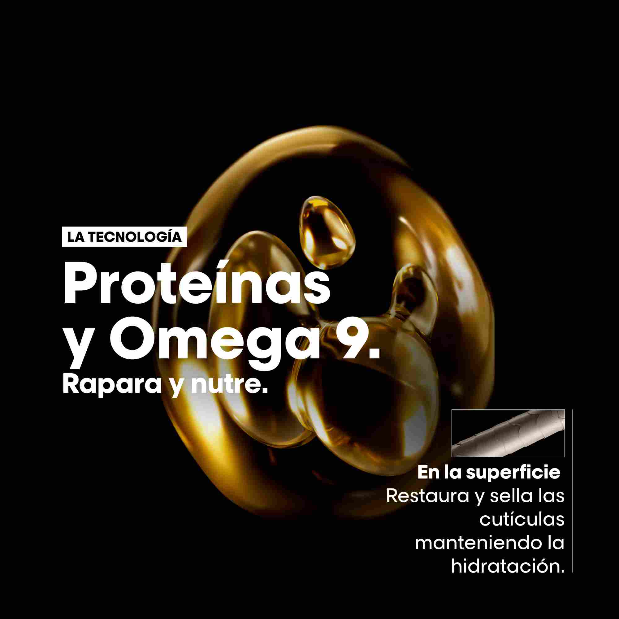 L'Oréal Professionnel Absolut Repair Golden Mask – Mascarilla Reparadora Ligera para Cabello Seco y Dañado
