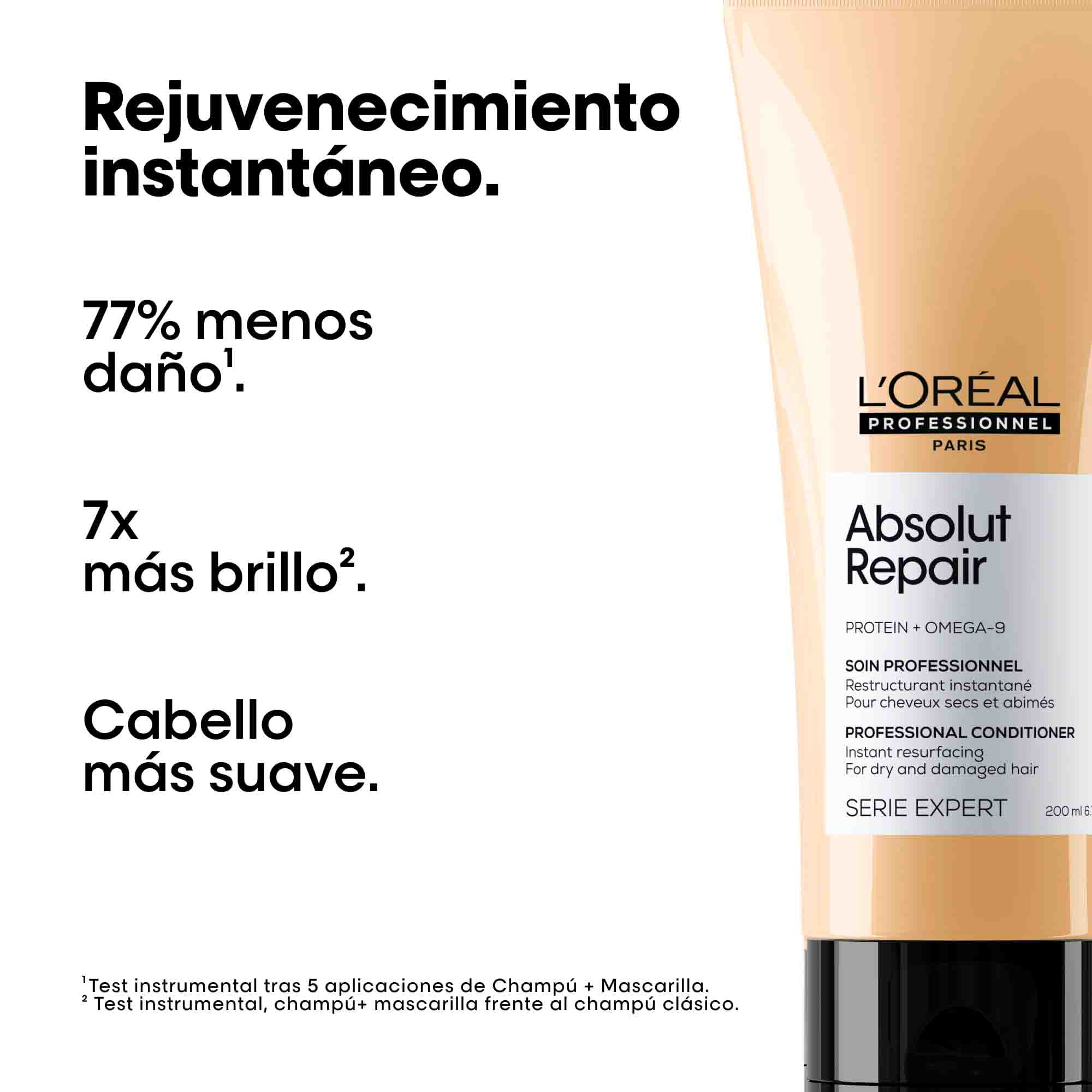 L'Oréal Professionnel Absolut Repair Conditioner – Acondicionador Reparador para Cabello Seco y Dañado