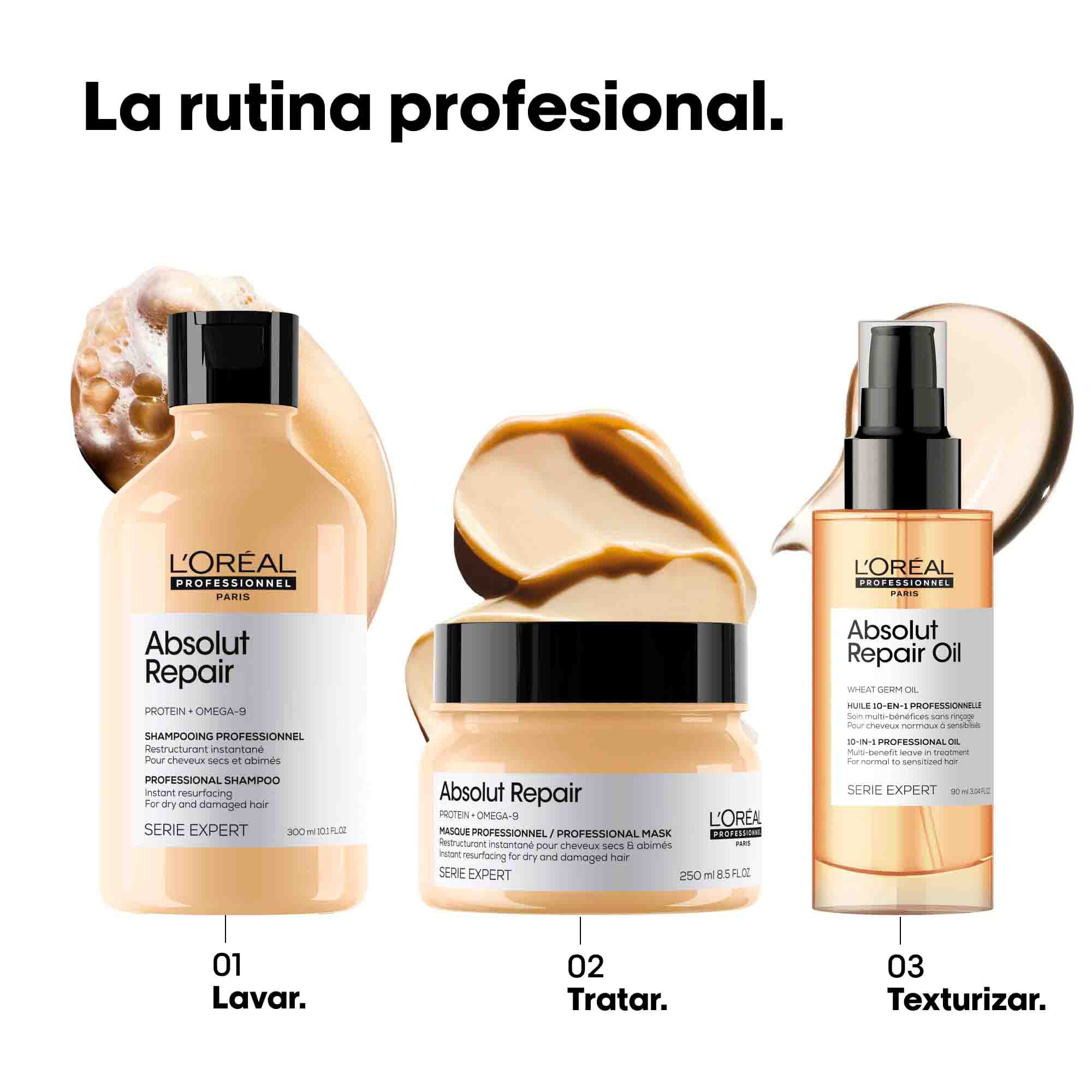 L'Oréal Professionnel Absolut Repair Conditioner – Acondicionador Reparador para Cabello Seco y Dañado