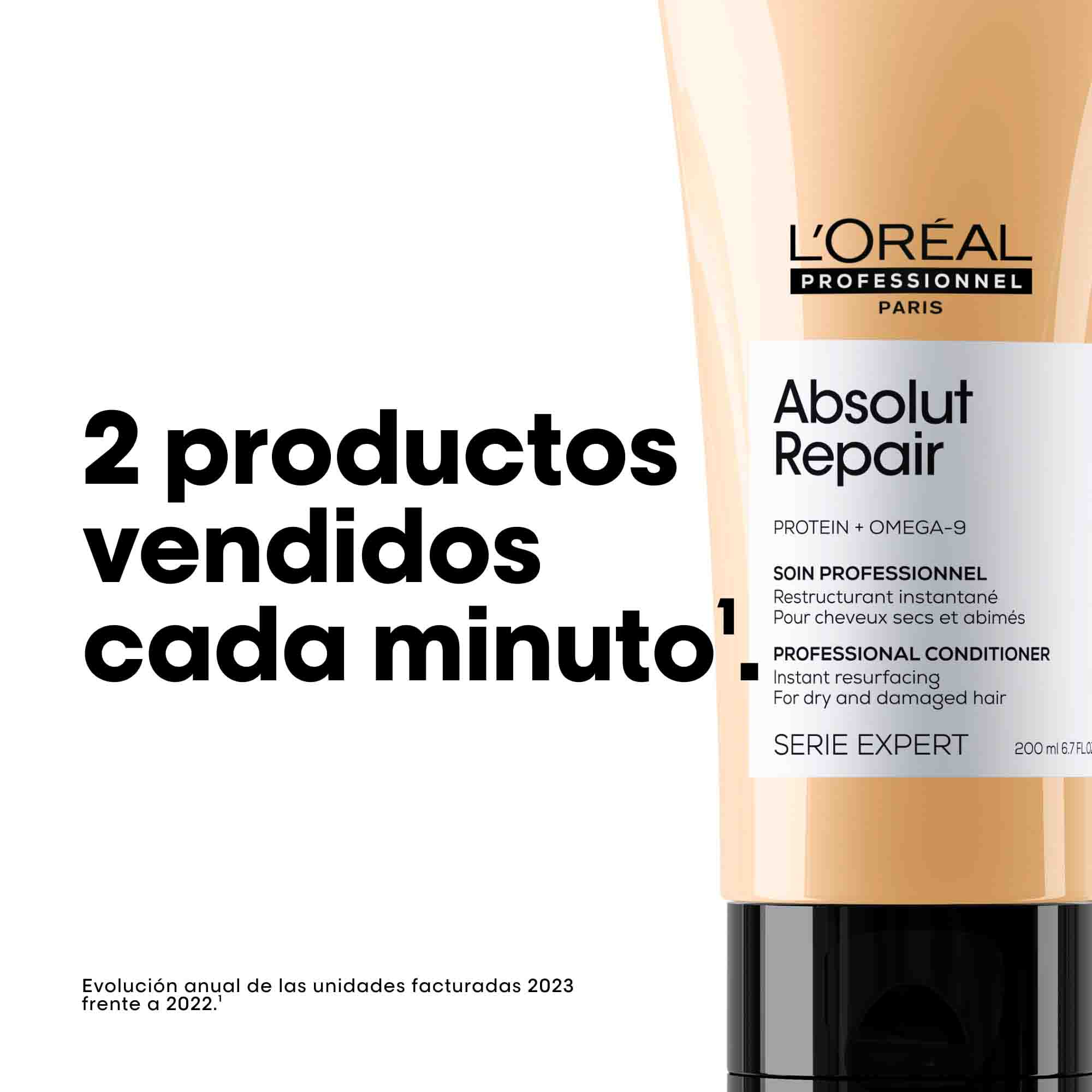 L'Oréal Professionnel Absolut Repair Conditioner – Acondicionador Reparador para Cabello Seco y Dañado