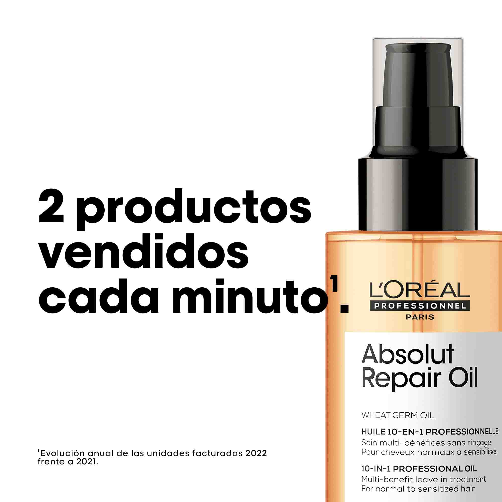 L'Oréal Professionnel Absolut Repair Oil 10-in-1 – Aceite Capilar Reparador Multibeneficio