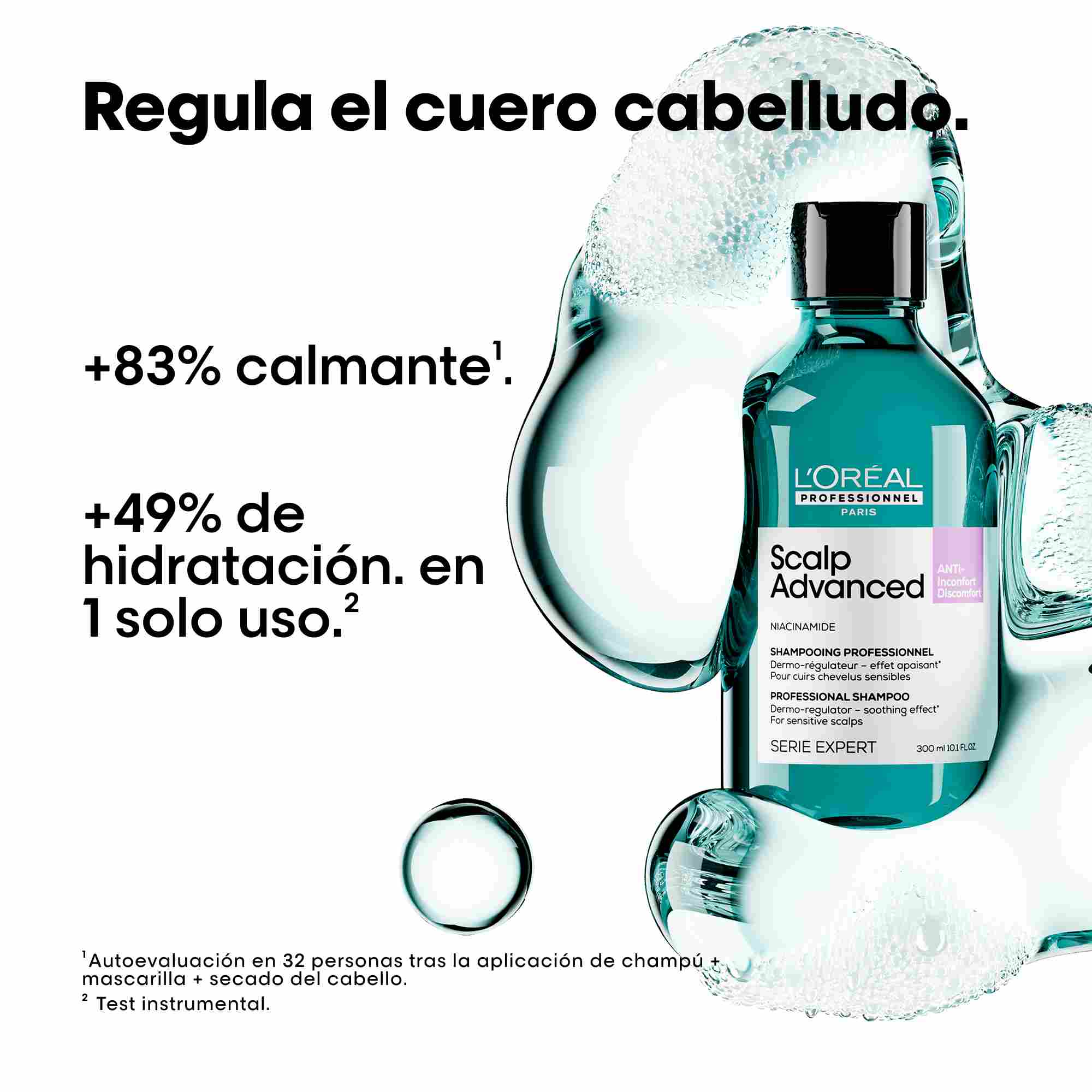L'Oréal Professionnel Scalp Advanced Anti-Discomfort – Champú Calmante para Cuero Cabelludo Sensible