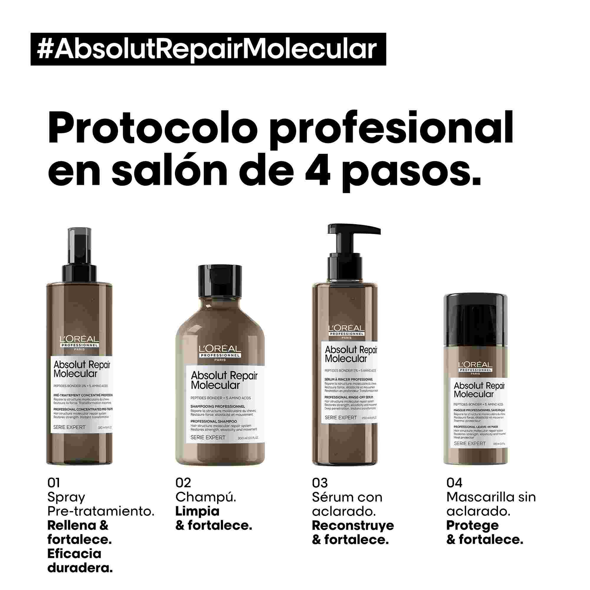 L'Oréal Professionnel Absolut Repair Molecular Sérum Rinse-Off – Sérum Reparador con Aclarado