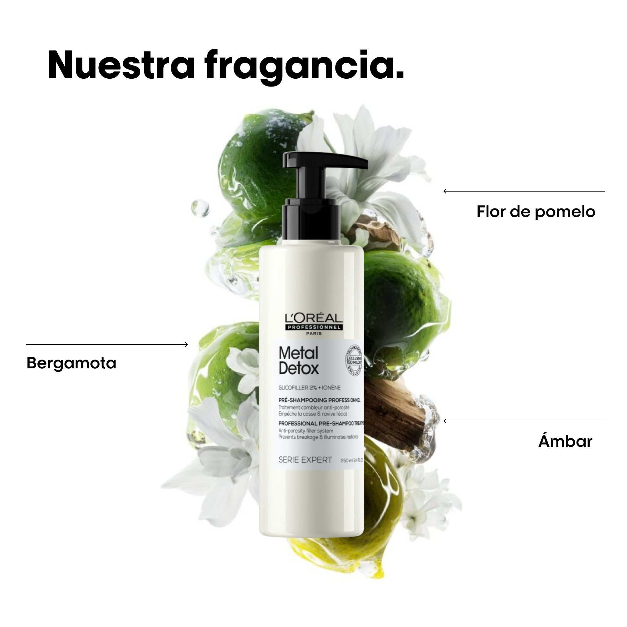 L'Oréal Professionnel Metal Detox Pre-Champú – Tratamiento Antiporosidad y Antirrotura