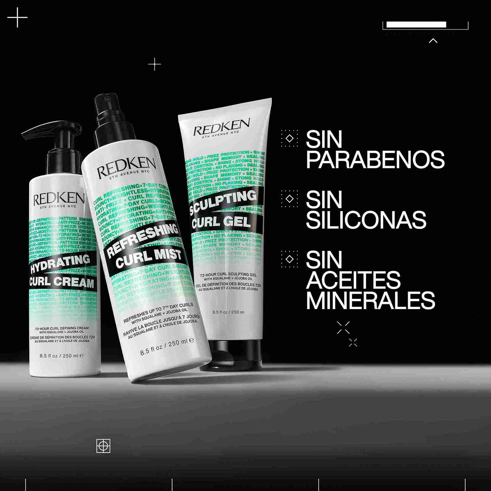 Redken Hydrating Curl Cream – Crema Hidratante para Definir Rizos con Escualano y Aceite de Jojoba