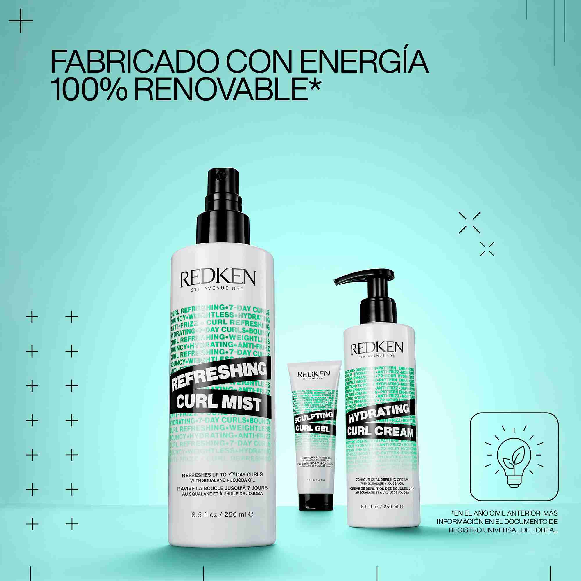 Redken Hydrating Curl Cream – Crema Hidratante para Definir Rizos con Escualano y Aceite de Jojoba