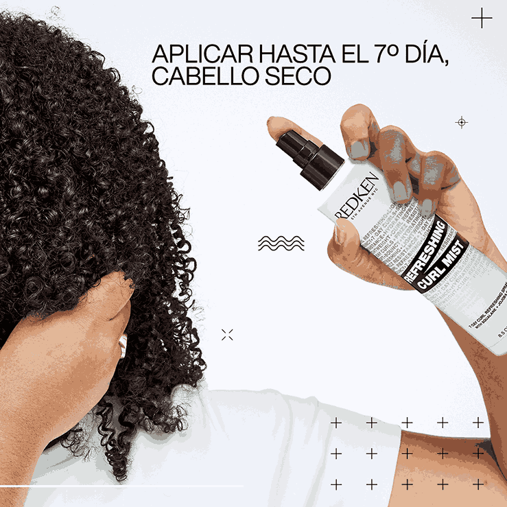 Redken Refreshing Curl Mist – Spray Revitalizador e Hidratante para Rizos con Escualano y Aceite de Jojoba