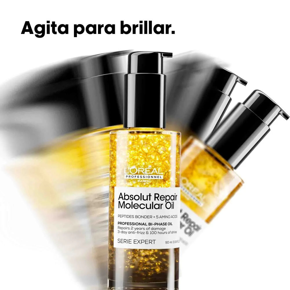 L'Oréal Professionnel Absolut Repair Molecular Oil – Aceite Bifásico Reparador y Antiencrespamiento