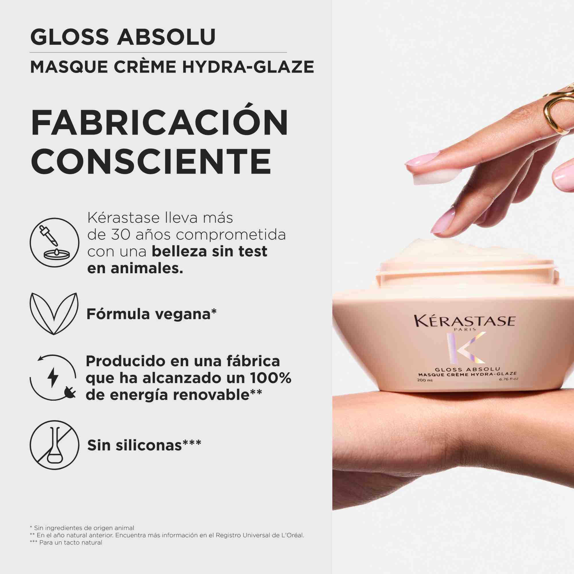 Kérastase Gloss Absolu Masque Crème Hydra-Glaze Mascarilla Iluminadora