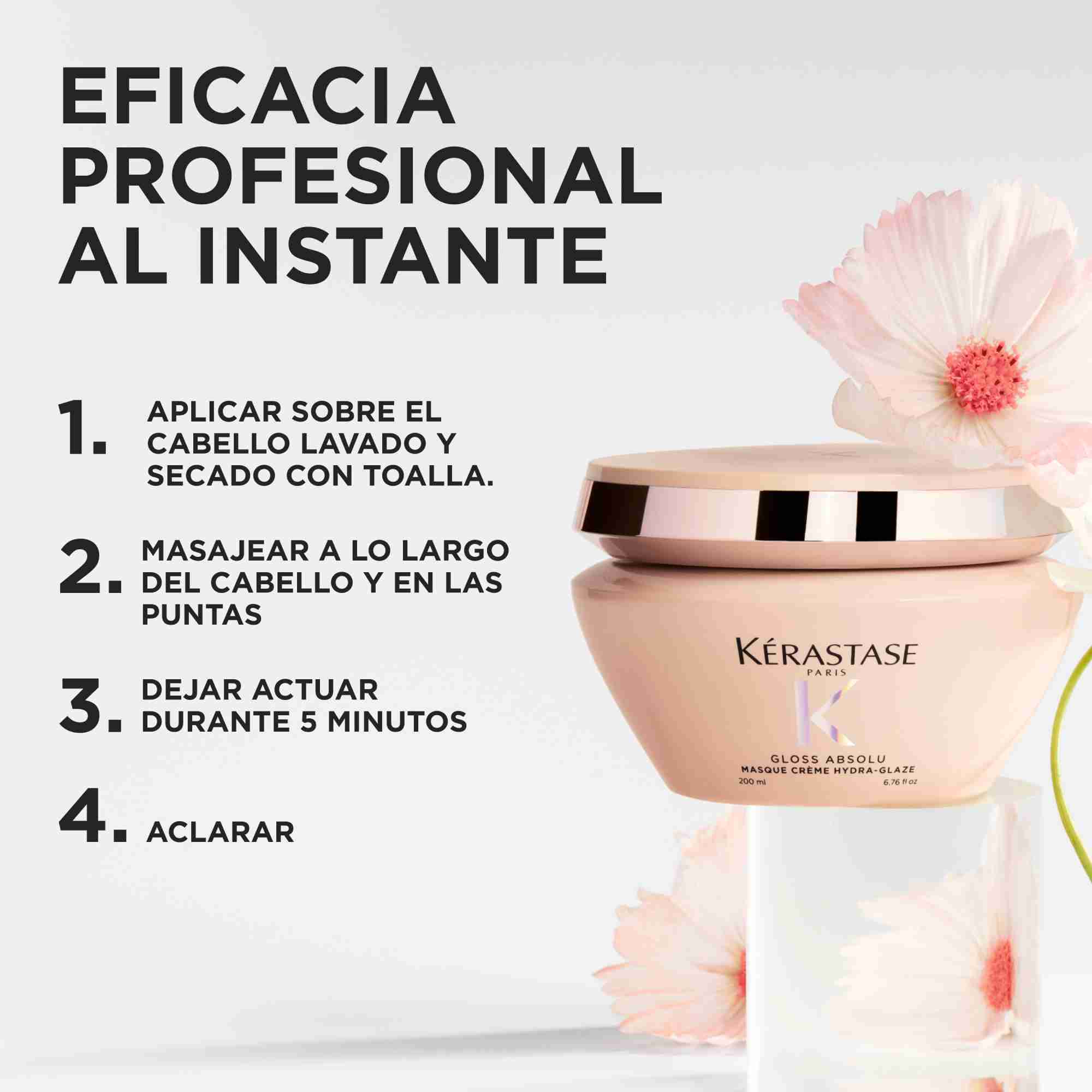 Kérastase Gloss Absolu Masque Crème Hydra-Glaze Mascarilla Iluminadora