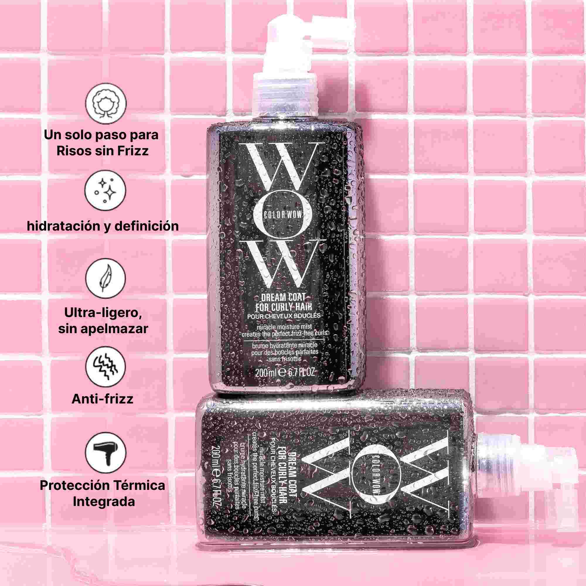 Color Wow Dream Coat for Curly Hair – Spray Hidratante Antiencrespamiento para Cabello Rizado