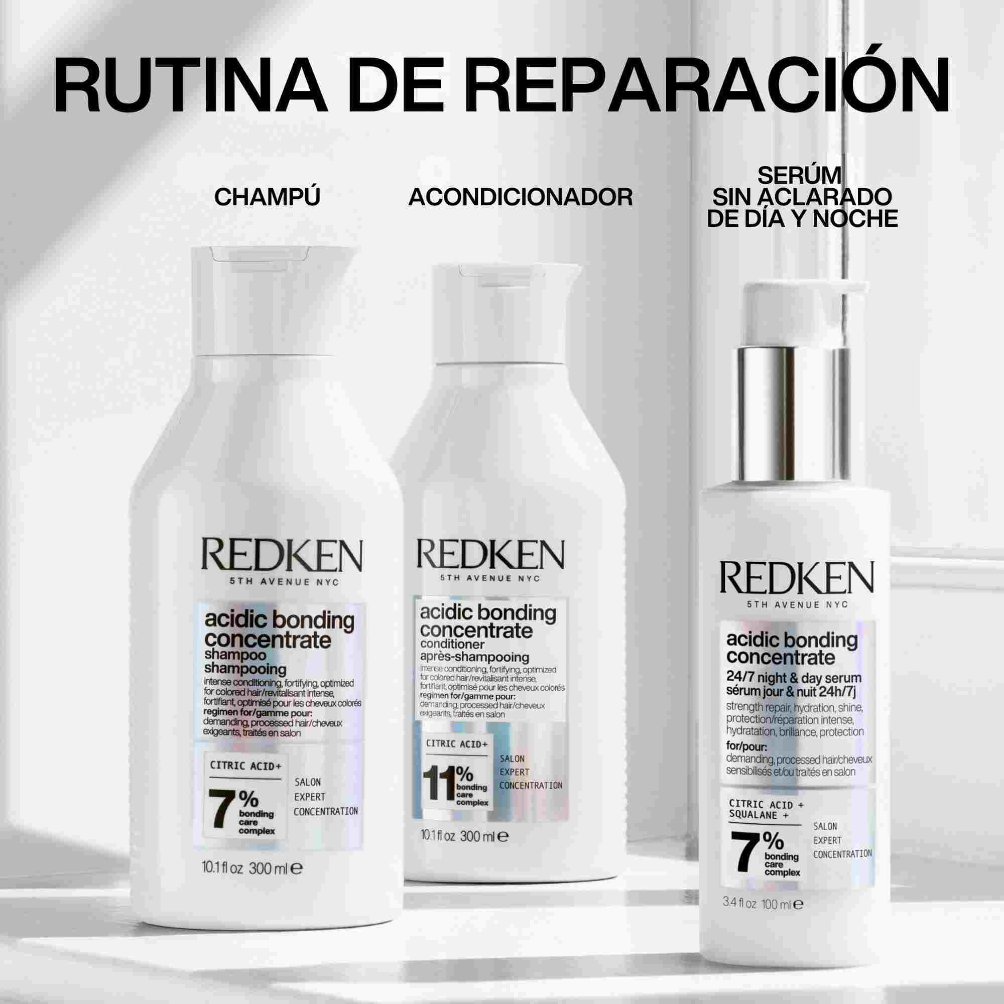 Redken Acidic Bonding Concentrate 24/7 Night & Day Serum – Sérum Reparador e Hidratante