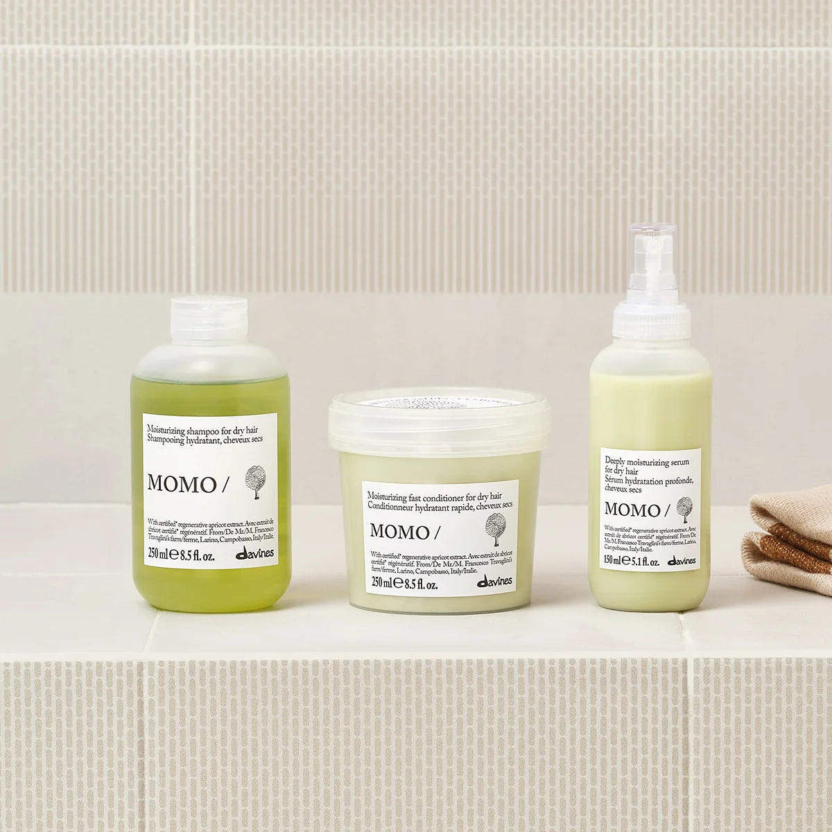 Davines MOMO Shampoo – Champú Hidratante para Cabello Seco