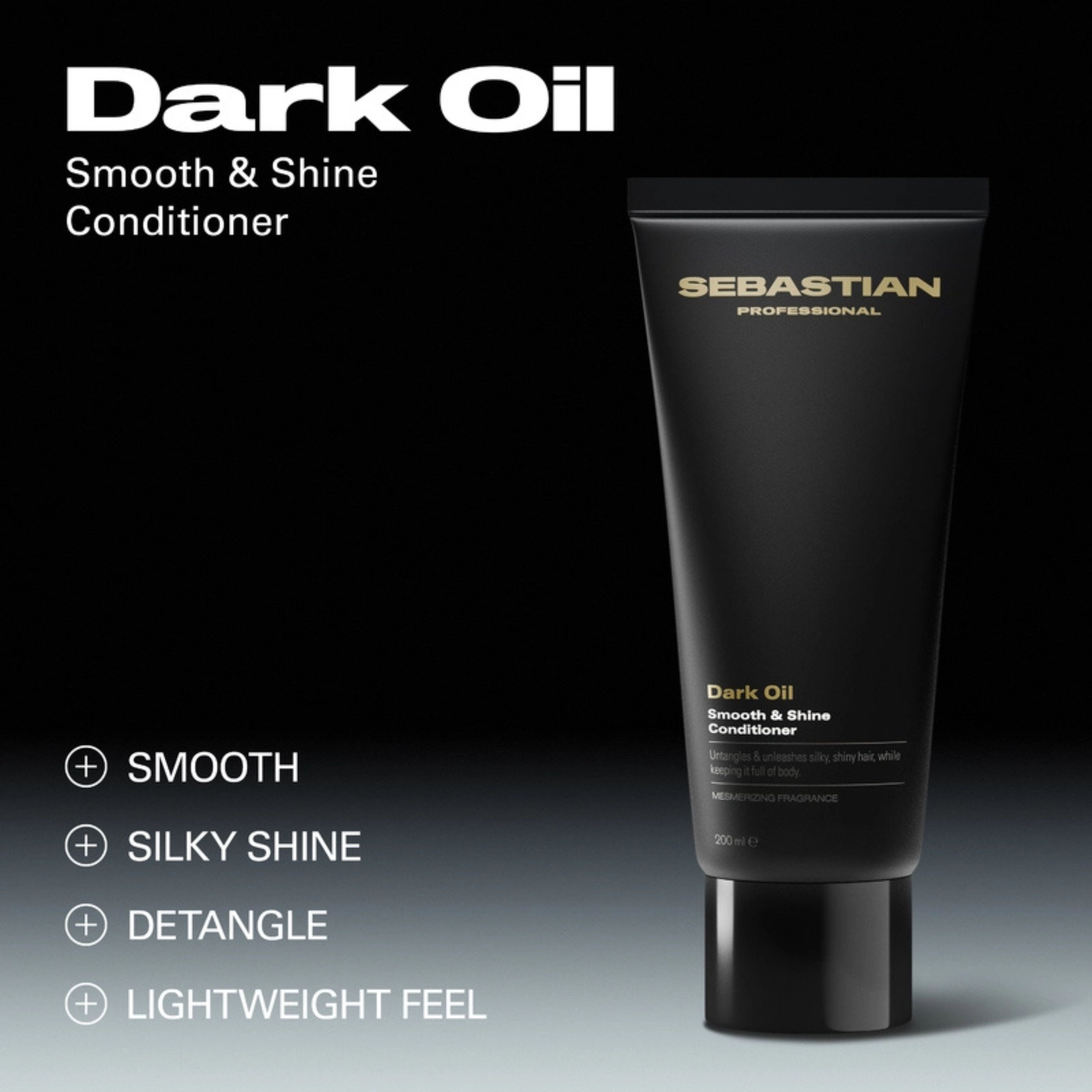 Sebastian Professional Dark Oil Smooth & Shine Conditioner – Acondicionador Suavizante y de Brillo