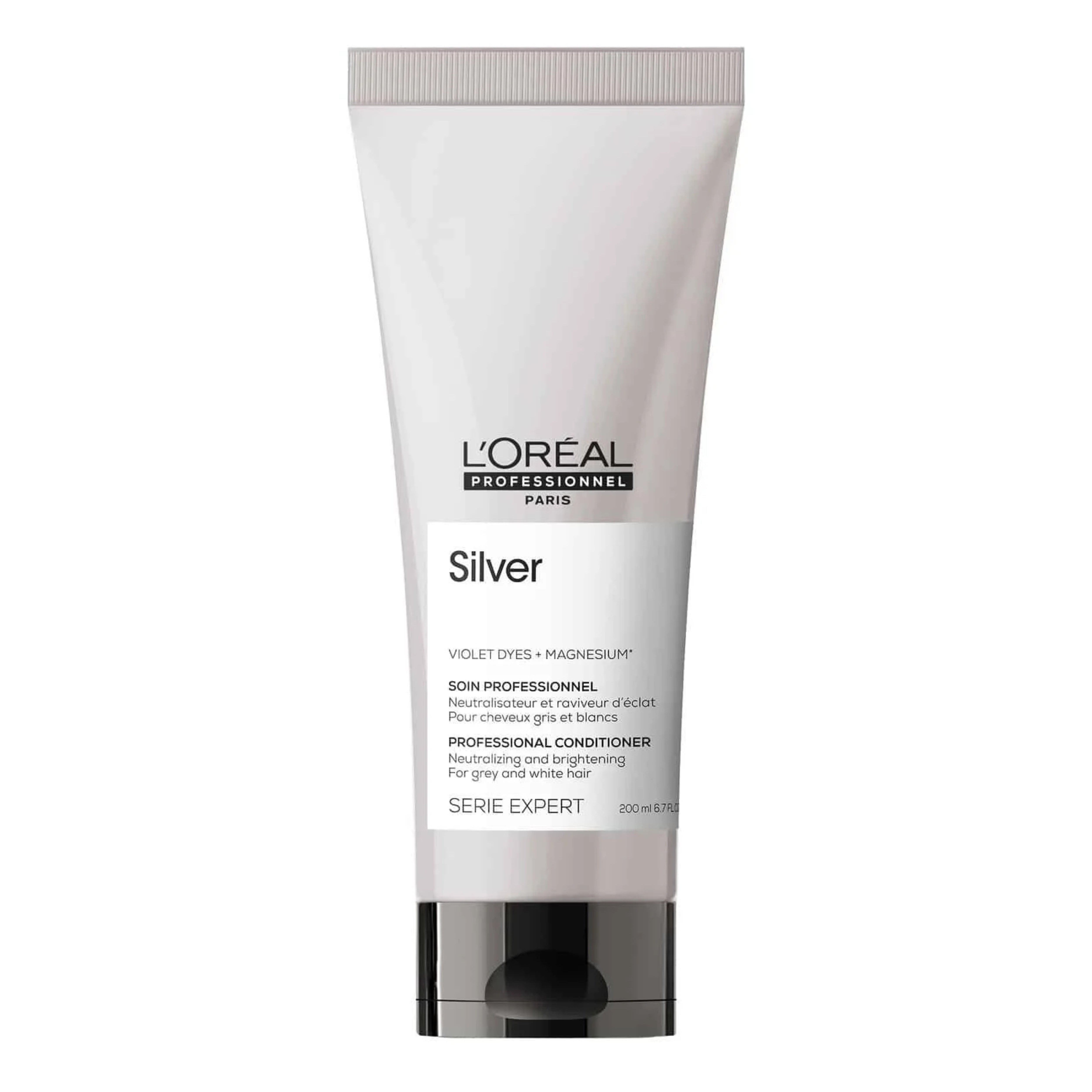 L'Oréal Professionnel Serie Expert Silver – Acondicionador Matizador para Cabello Gris y Blanco