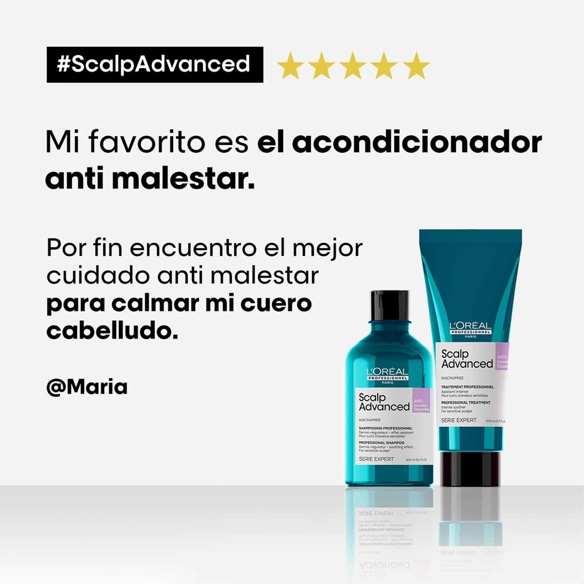 L'Oréal Professionnel Scalp Advanced Anti-Discomfort – Tratamiento Calmante Intensivo para Cuero Cabelludo Sensible