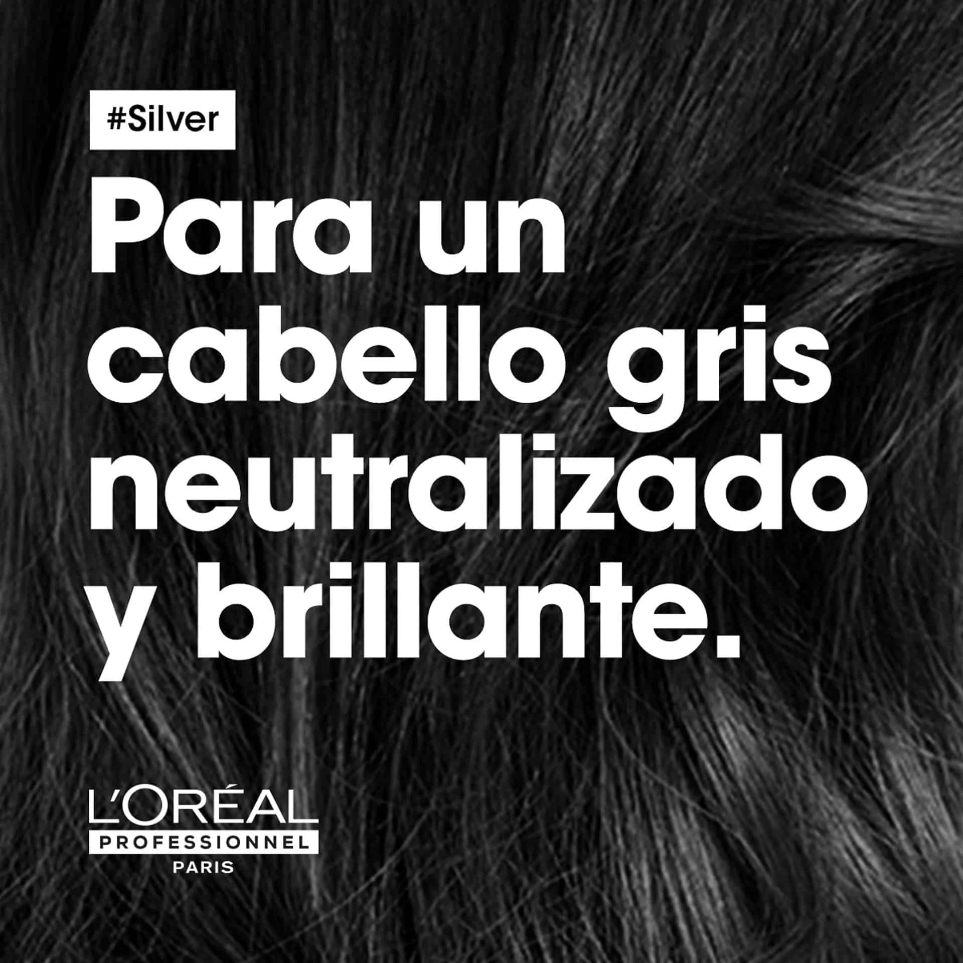 L'Oréal Professionnel Serie Expert Silver – Acondicionador Matizador para Cabello Gris y Blanco