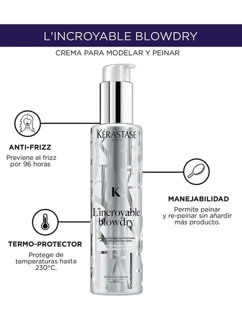 Kérastase L’Incroyable Blowdry Loción Termo-Modeladora – Protección Térmica y Moldeado Reposicionable
