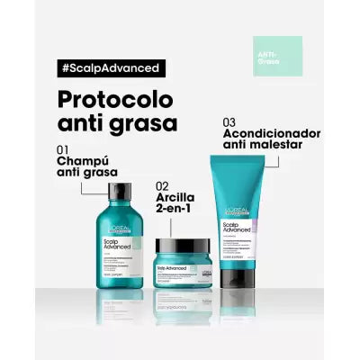 L'Oréal Scapl Advance Champú Anti Grasa