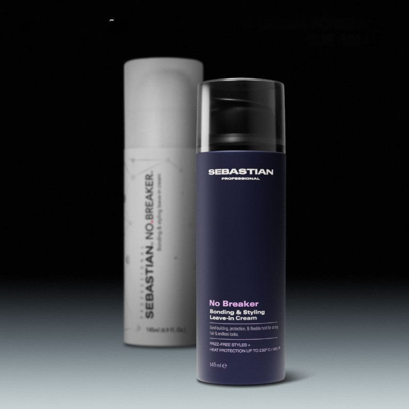 Sebastian Professional No Breaker Bonding & Styling Leave-In Cream – Crema Reparadora sin Aclarado con Protección Térmica hasta 230 °C