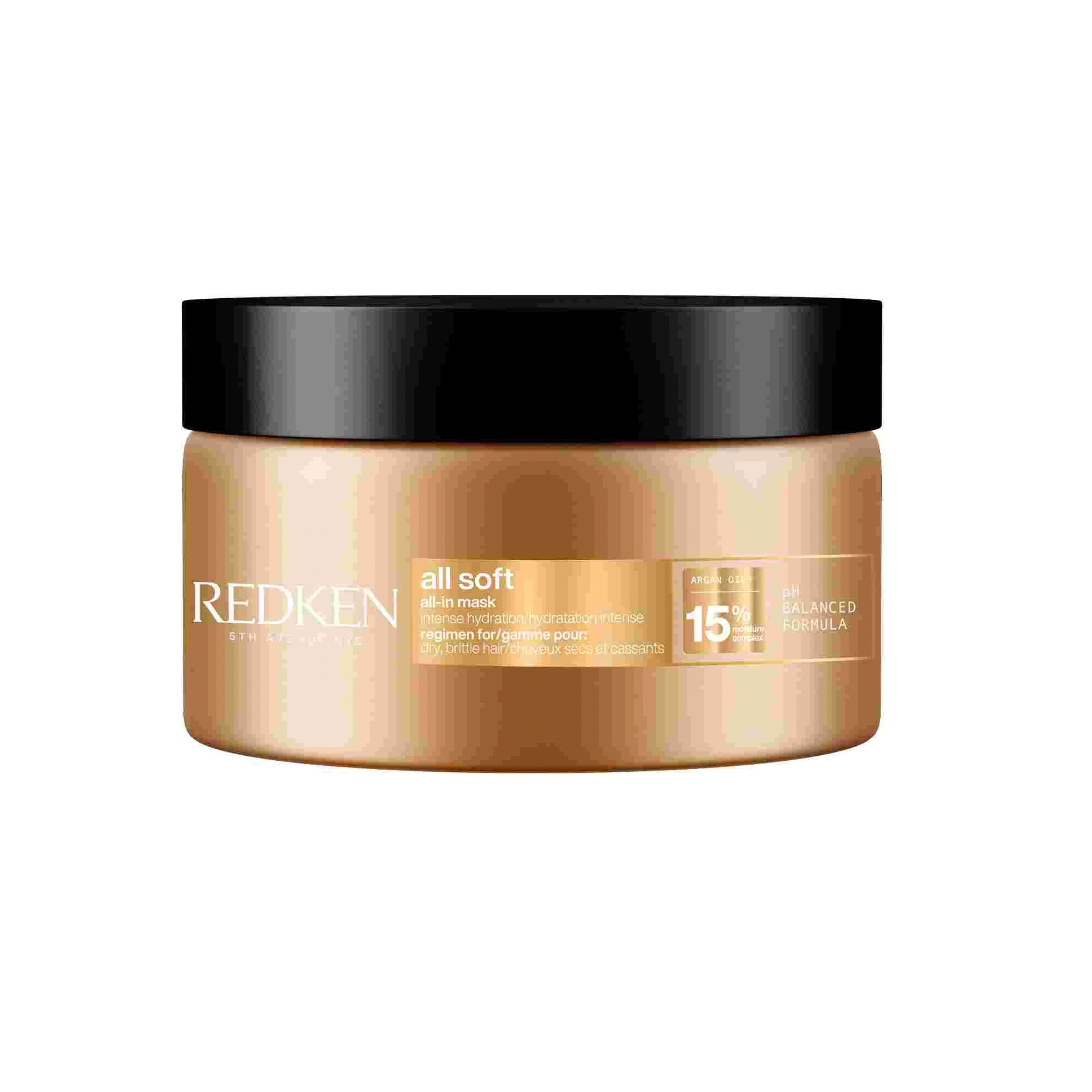 Redken All Soft All-In Mask – Mascarilla de Hidratación Intensa con Aceite de Argán