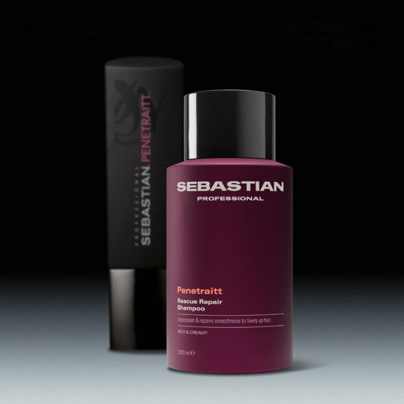 Sebastian Professional Penetraitt Rescue Repair Shampoo – Champú Reparador para Cabello Dañado y Debilitado