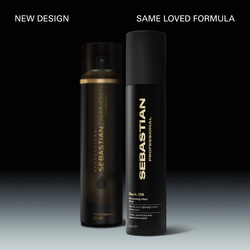 Sebastian Professional Dark Oil Silkening Hair Mist – Spray Capilar de Brillo y Suavidad con Aceites de Jojoba y Argán