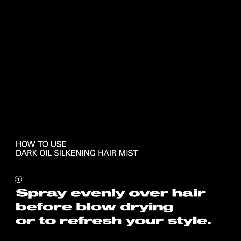Sebastian Professional Dark Oil Silkening Hair Mist – Spray Capilar de Brillo y Suavidad con Aceites de Jojoba y Argán