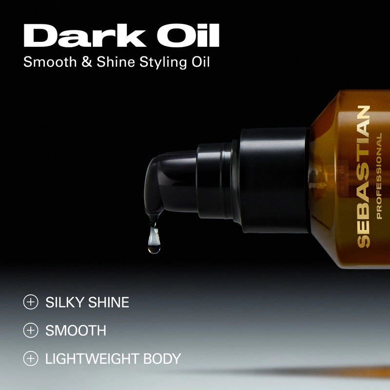 Sebastian Professional Dark Oil Smooth & Shine Styling Oil – Aceite Capilar Suavizante y de Brillo