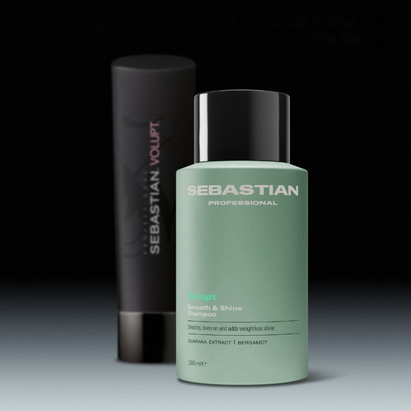 Sebastian Professional Volupt Smooth & Shine Shampoo – Champú Suavizante y de Brillo con Extracto de Guaraná